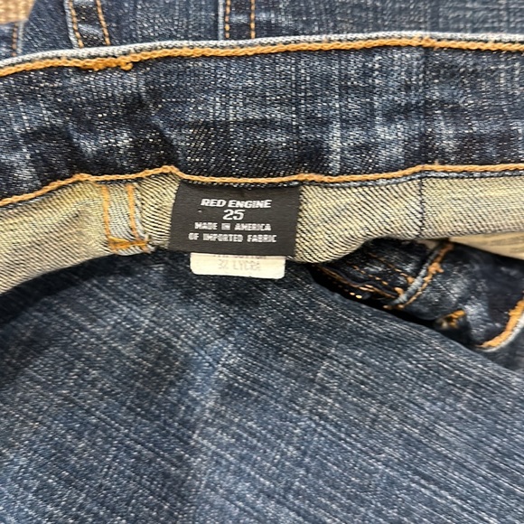 Red Engine Straight Leg Jeans - Picture 2 of 4